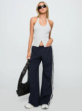 Suzu Knit Halter Top Grey